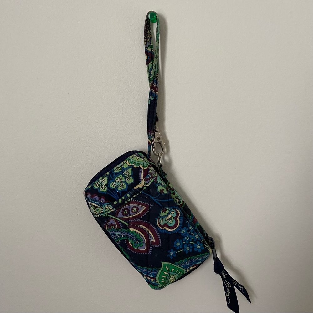 Vera Bradley All in One Wristlet Wallet Blue Rhapsody